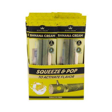 King Palm Slim Pre - Roll Pouch Display - Banana - High Moon Haven