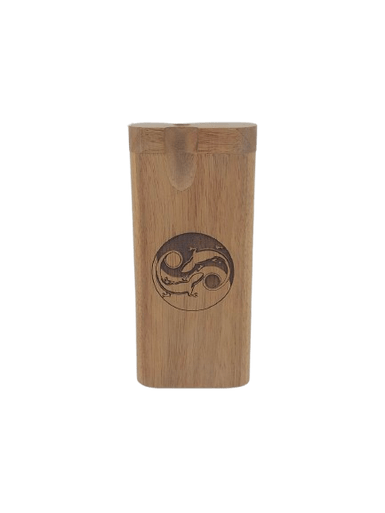 Large Twist Top Dugout with Laser Etched Yin Yang - High Moon Haven