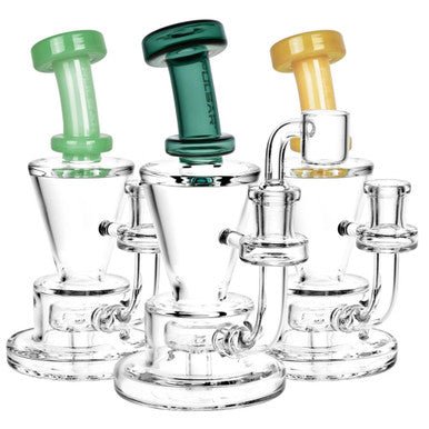 Pulsar 6.5" Funnel Rig with Banger & Accents - Assorted Colours - High Moon Haven