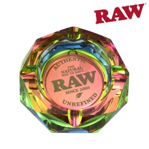 Ashtray Raw Glass Rainbow - High Moon Haven