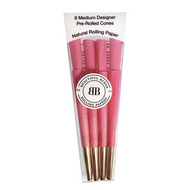 Beautiful Burns - Pre - Rolled Designer Cones - Power Pink - High Moon Haven