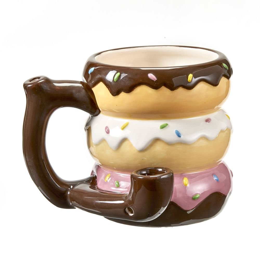 Ceramic Donut Mug Pipe - High Moon Haven