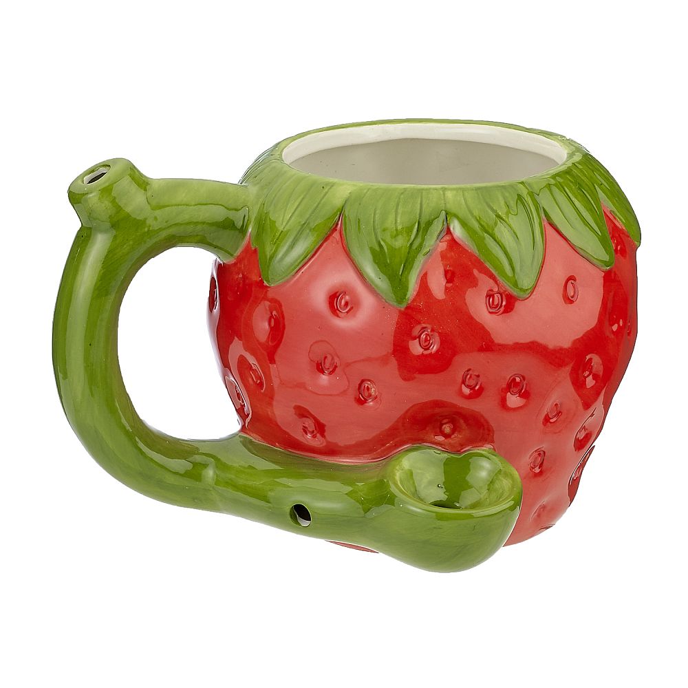 Ceramic Mug Pipe Strawberry - High Moon Haven