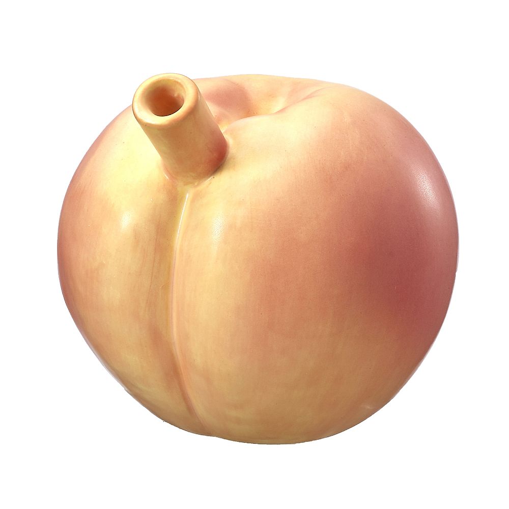 Ceramic Pipe Peach Shaped - High Moon Haven