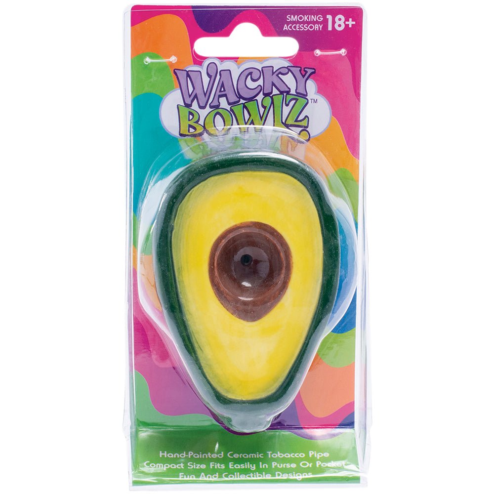 Ceramic Pipe Wacky Bowlz Avocado 3.75" - High Moon Haven