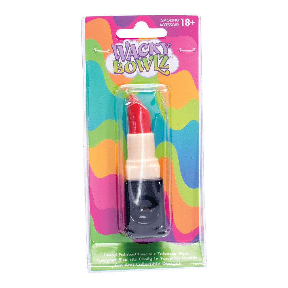 Ceramic Pipe Wacky Bowlz Lipstick 3.75" - High Moon Haven