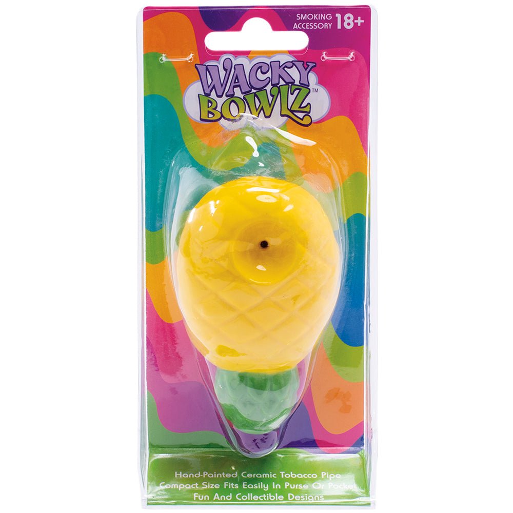 Ceramic Pipe Wacky Bowlz Pineapple 3.5" - High Moon Haven