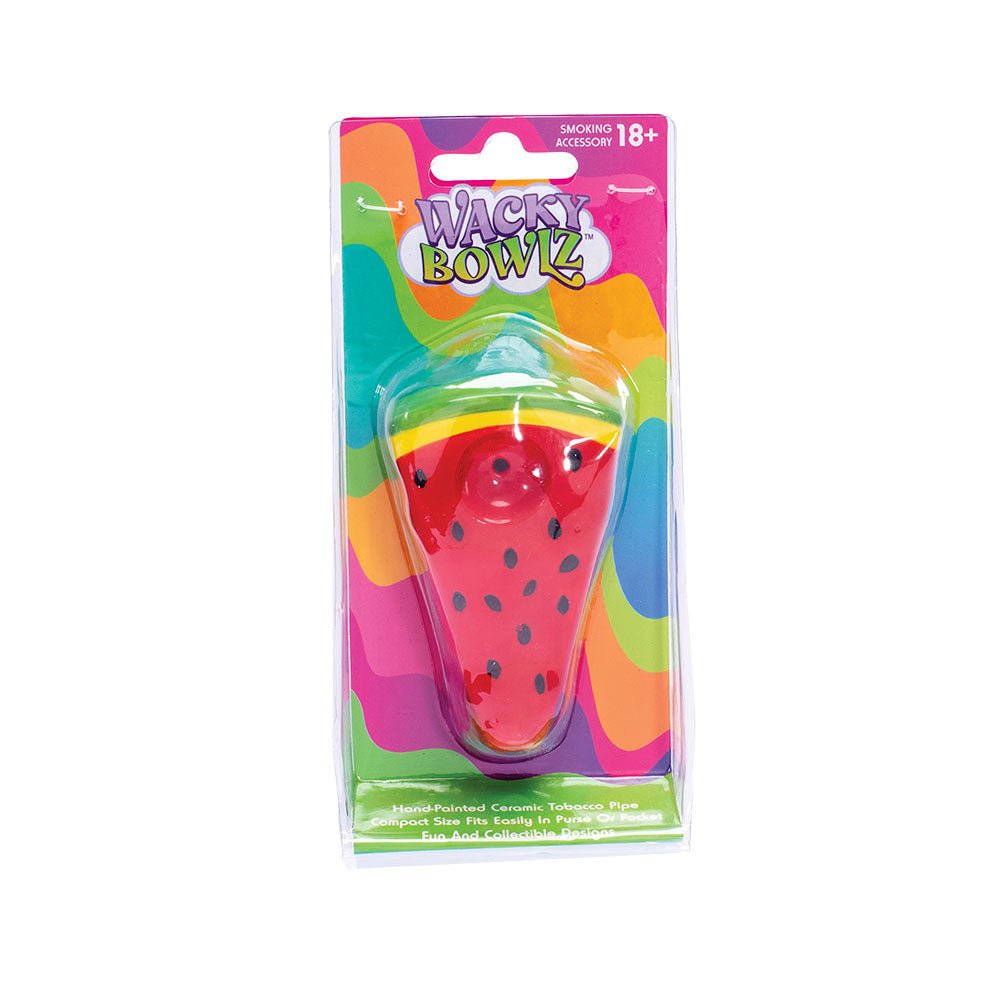 Ceramic Pipe Wacky Bowlz Watermelon Slice 3.75" - High Moon Haven