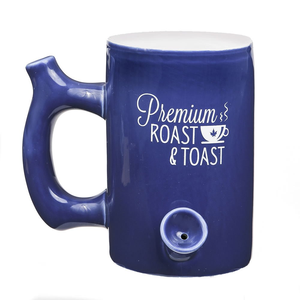 Ceramic Roast and Toast Mug Pipe Blue - High Moon Haven