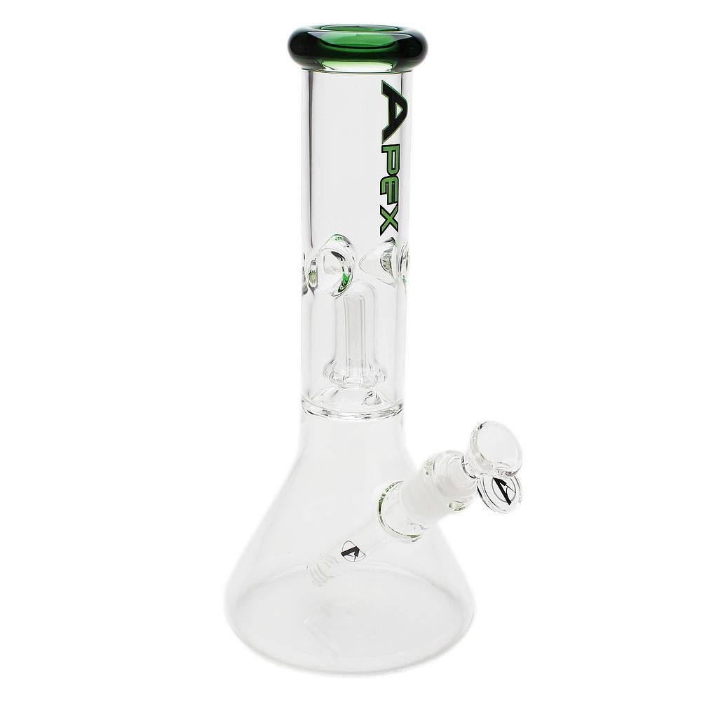 Glass Bong Apex 12" Full Size Single Dome Perculator Beaker - High Moon Haven