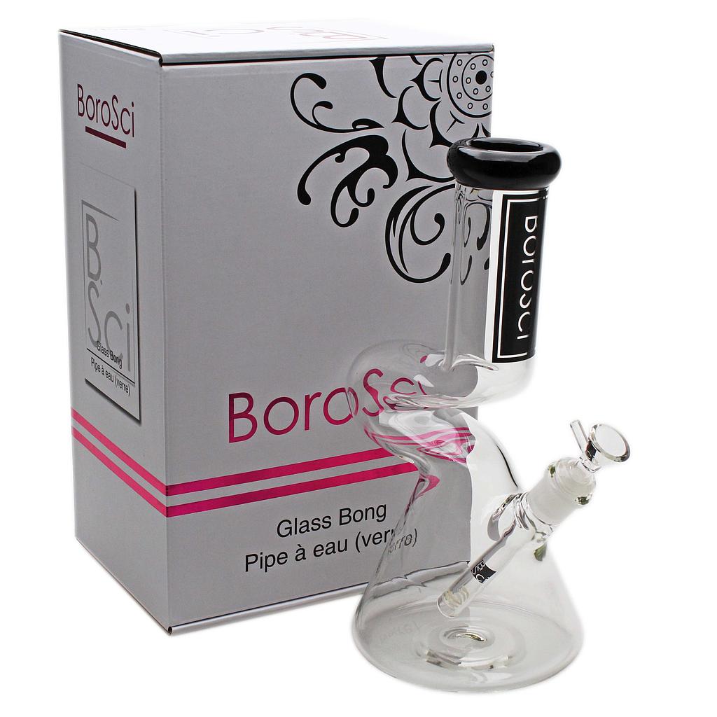 Glass Bong BoroSci 12" Loop Beaker Black - High Moon Haven