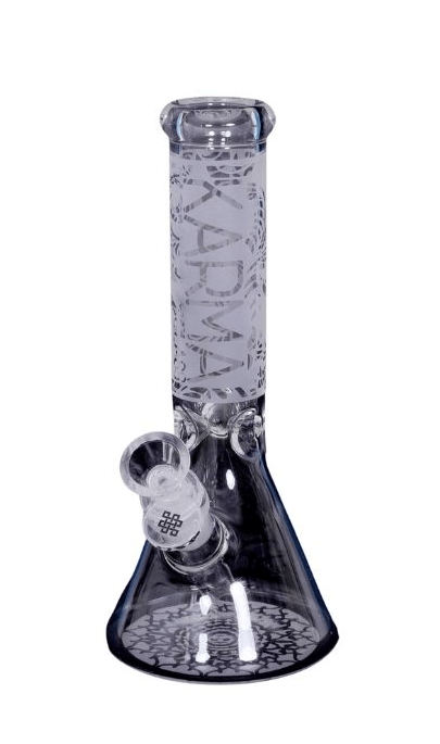 Glass Bong Karma 9" Beaker Sandblasted - High Moon Haven