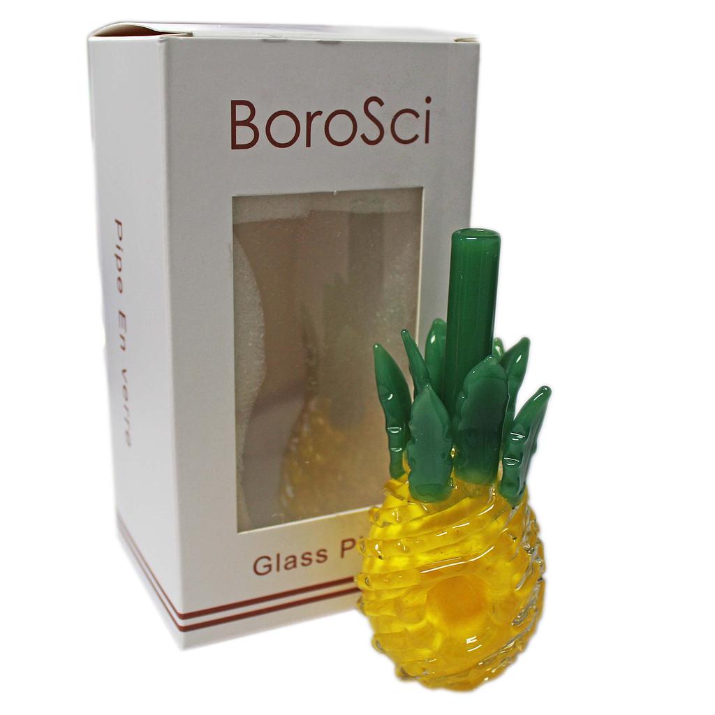 Glass Pipe BoroSci 4.5" Pineapple - High Moon Haven