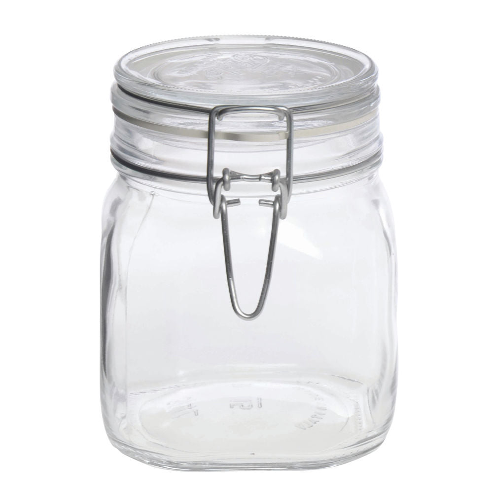 Glass Stash Jar Clamp Style Plain - High Moon Haven