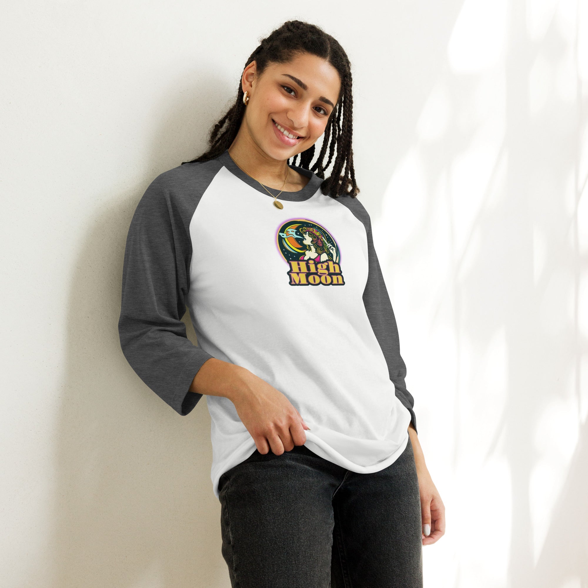 High Moon Magazine 3/4 Sleeve Baseball Shirt - High Moon Haven