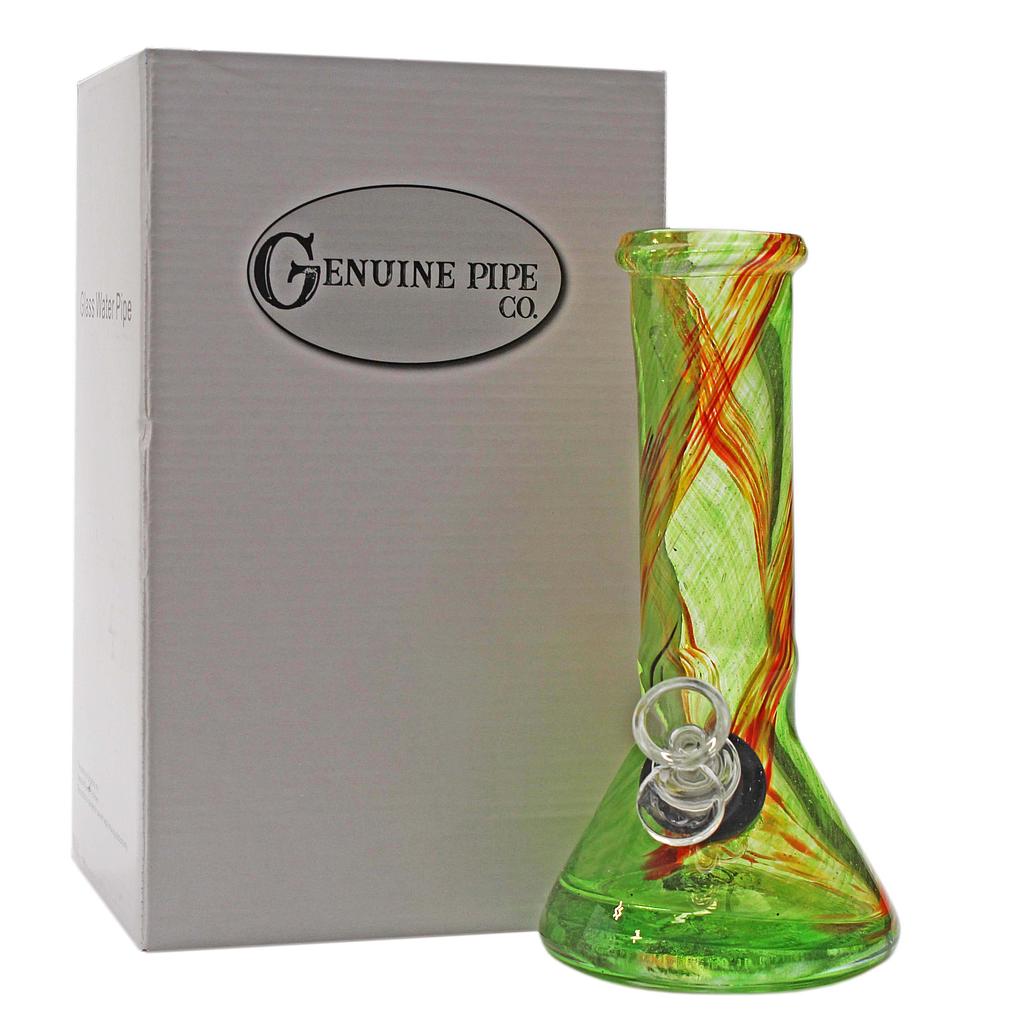 Premium Softglass Genuine Pipe Co Bong 8" Beaker Base - High Moon Haven