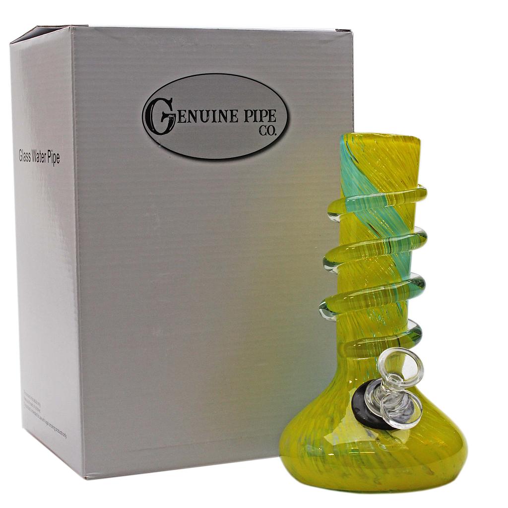 Premium Softglass Genuine Pipe Co Bong 8" Oval Base - High Moon Haven