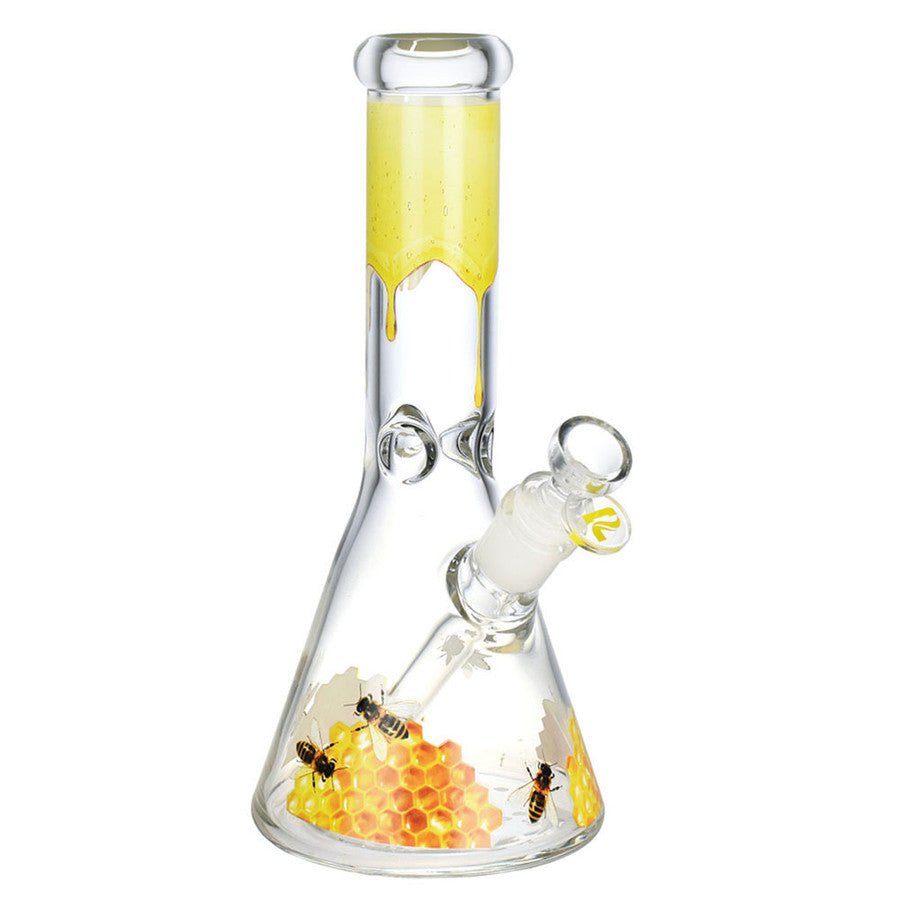 PULSAR 10.5" SWEET NECTAR FULL WRAPPED BEAKER W/ ICE PINCH - High Moon Haven