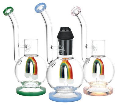 Pulsar Chasing Rainbows Attachment For Puffco Proxy - 10" - Colors Vary - High Moon Haven