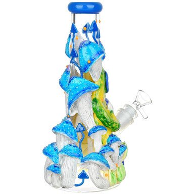 Pulsar Design Series Glow Beaker Water Pipe - Remembering How To Listen - 9.75" - 14mm F - High Moon Haven