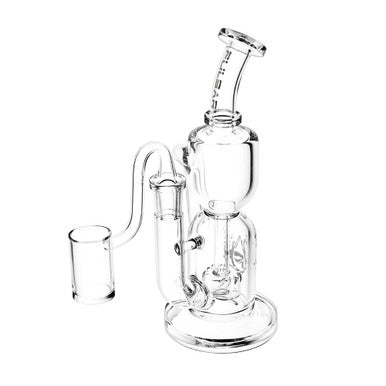 Pulsar Emergence Hourglass Recycler Rig - 7.5" / 14mm F / Clear - High Moon Haven