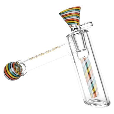 Pulsar Retro Rave Wig Wag Bubbler w/ Herb Slide - 6.25" - 14mm F - High Moon Haven