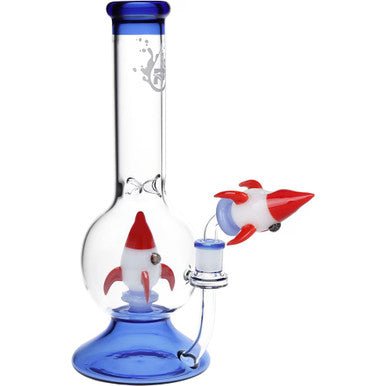 Pulsar Rocketship Glass Water Pipe - 12" / 14mm F - High Moon Haven