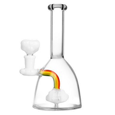 Rainbow Cloud Water Pipe - 7.25" / 14mm F - High Moon Haven