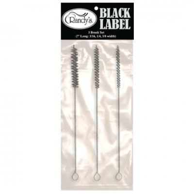 Randy's 3 - Brush Set (7" Long: 3/16", 1/4", 3/8" Width) - Nylon & Galvanized Steel - High Moon Haven