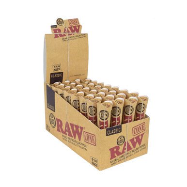 RAW 1¼" Classic Unbleached Cones - High Moon Haven