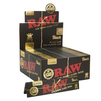 RAW Black Natural Unrefined Artisan King Size Slim - High Moon Haven