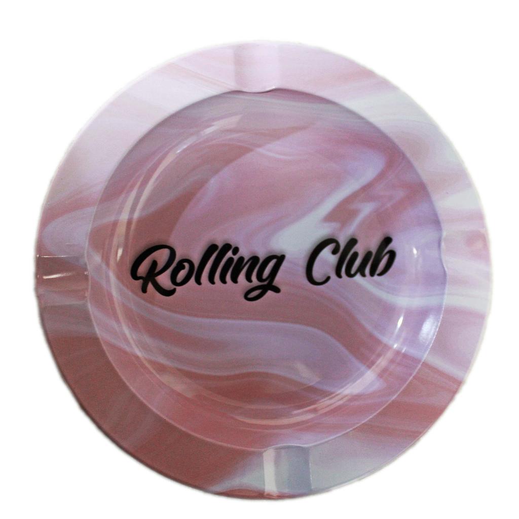 Rolling Club Metal Ashtray - Small - Pink - High Moon Haven