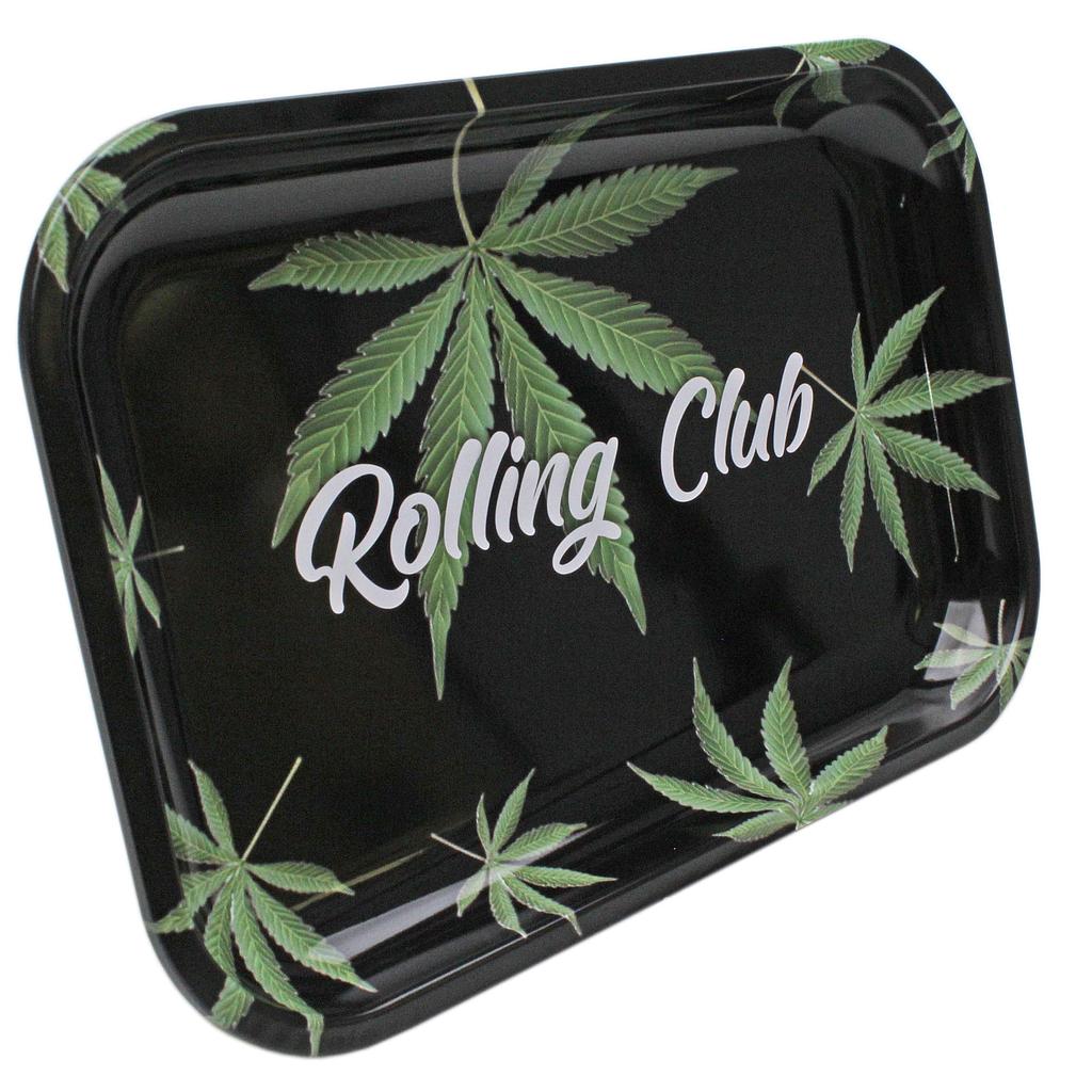 Rolling Club Metal Rolling Tray - Medium - Leaves - High Moon Haven