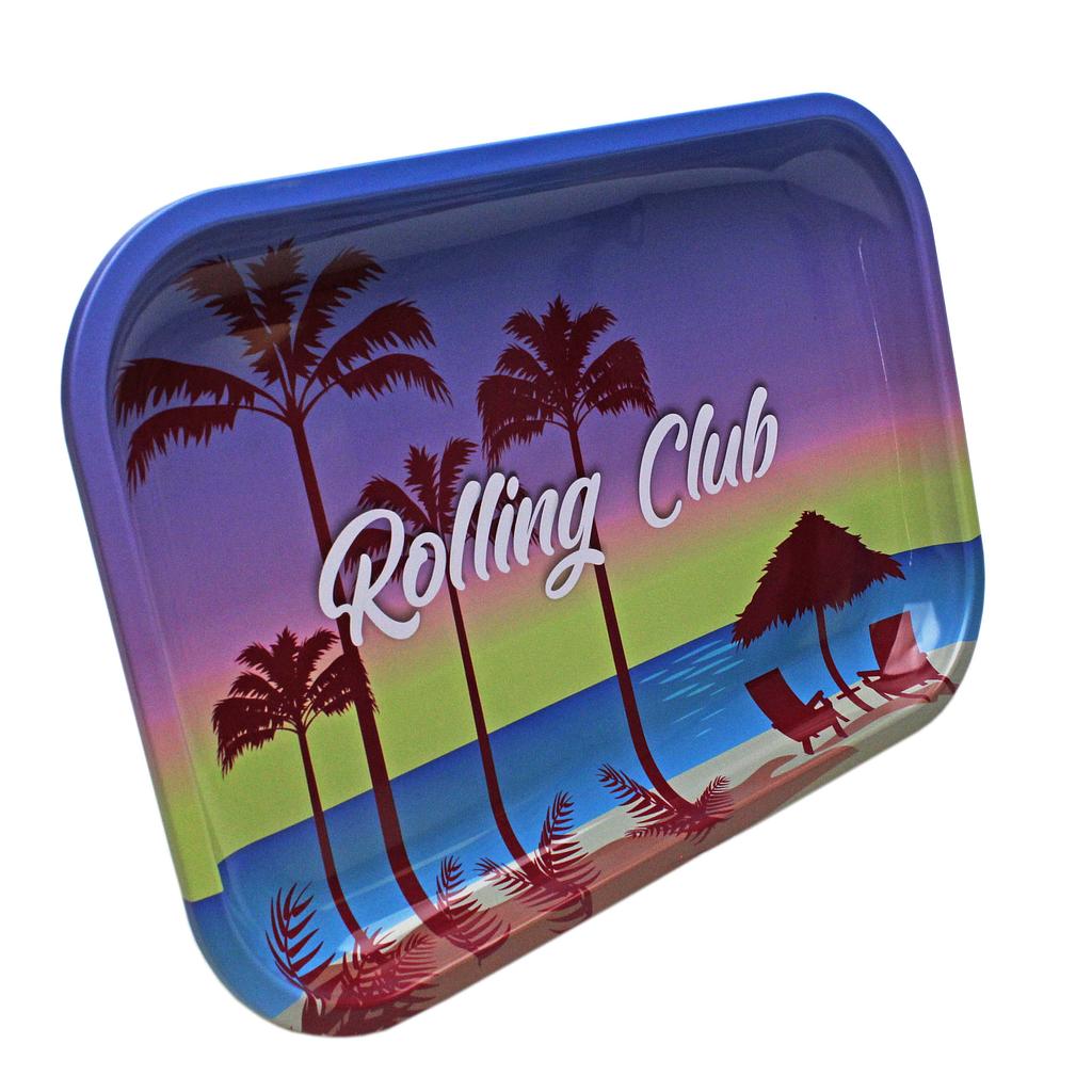 Rolling Club Metal Rolling Tray - Medium - Paradise City - High Moon Haven