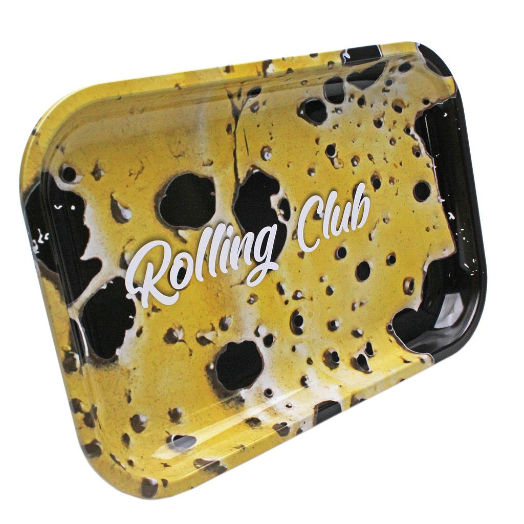 Rolling Club Metal Rolling Tray - Medium - Shatter - High Moon Haven