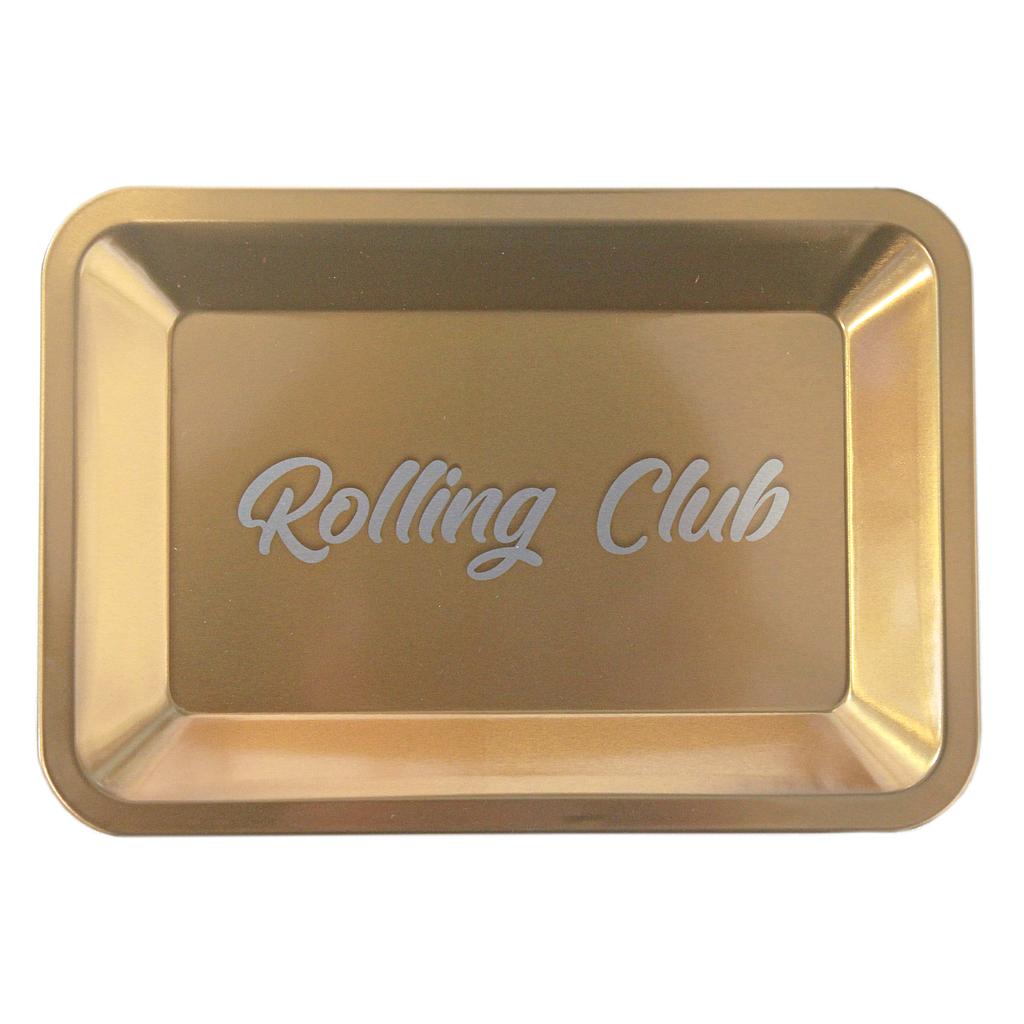 Rolling Club Metal Rolling Tray - Small - Gold - High Moon Haven