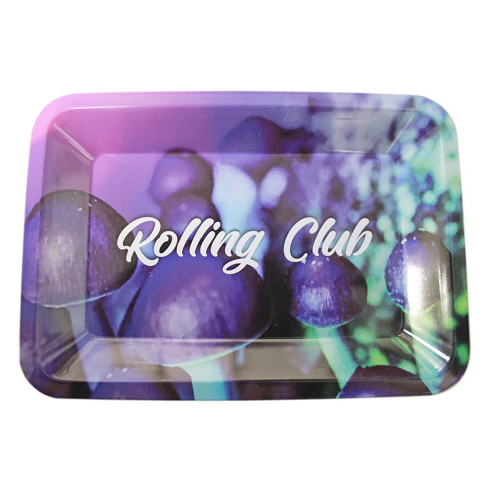 Rolling Club Metal Rolling Tray - Small - Magical Mushrooms - High Moon Haven