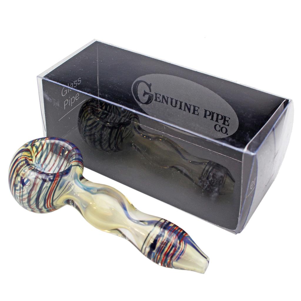 RTL - Glass Pipe Genuine Pipe Co 3" Double Blown Fumed - High Moon Haven