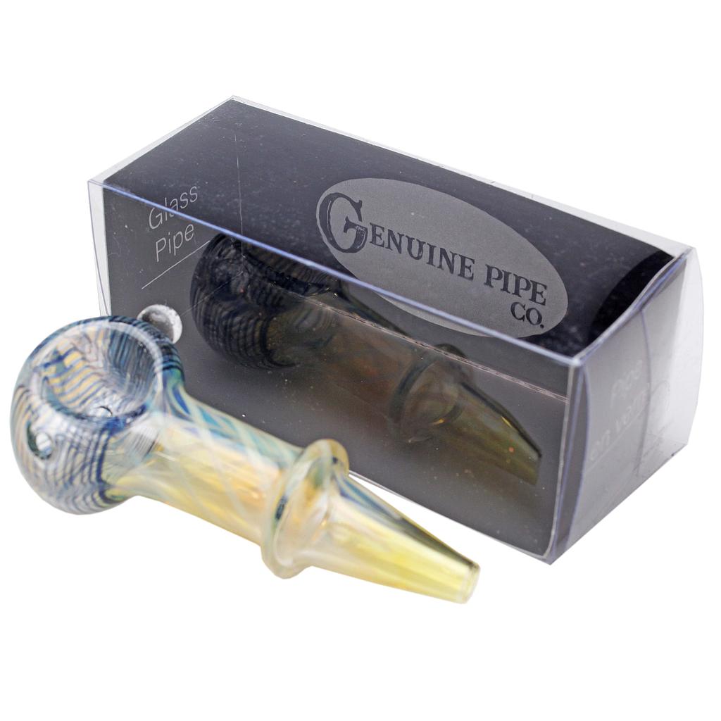 RTL - Glass Pipe Genuine Pipe Co 3" Fumed Corkscrew - High Moon Haven