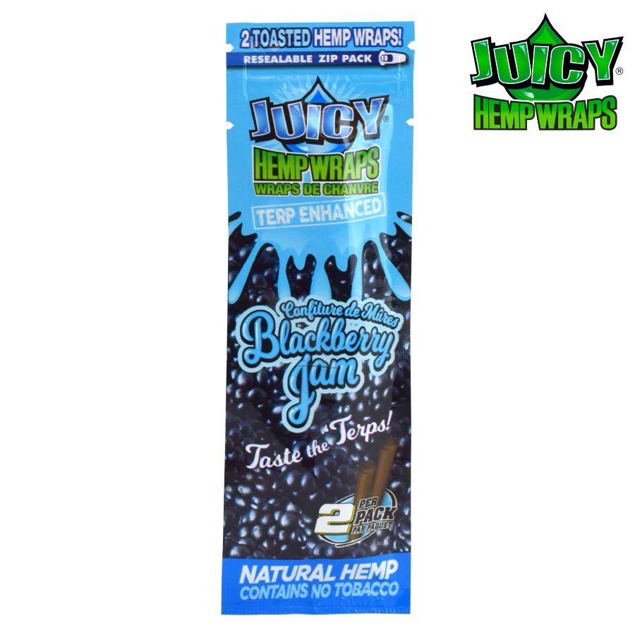 RTL - Hemp Wraps Terp Enhanced Juicy Jay Blackberry Jam - High Moon Haven