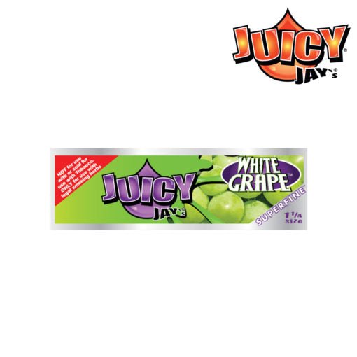 RTL - Juicy Jay Super Fine 1 1/4 White Grape Rolling Papers - High Moon Haven