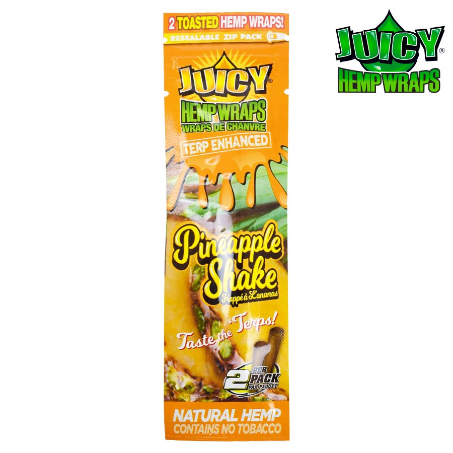 RTL - Juicy Jay Terp - Infused 2x Hemp Wrap Pineapple Shake - High Moon Haven