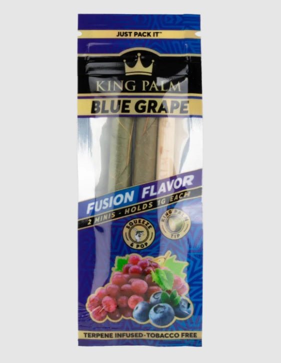 RTL - King Palm Mini Pre - Roll - Blue Grape - 2 per pack - High Moon Haven