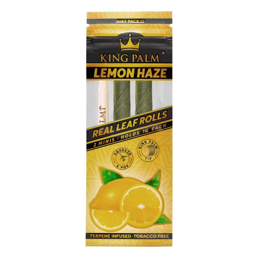 RTL - King Palm Mini Pre - Roll Pouch - Lemon Haze - 2 Per Pack - High Moon Haven