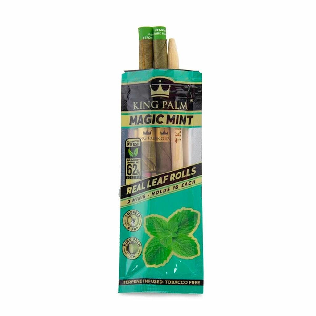 RTL - King Palm Mini Pre - Roll Pouch - Magic mint - 2 Per Pack - High Moon Haven