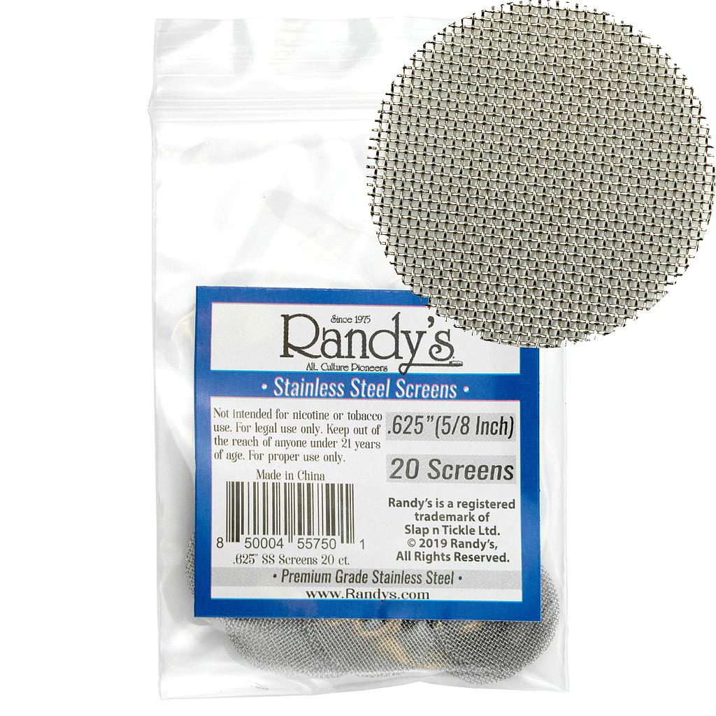 RTL - Randy's Screens - Metal - Stainless Steel 0.625 - 20PK - High Moon Haven