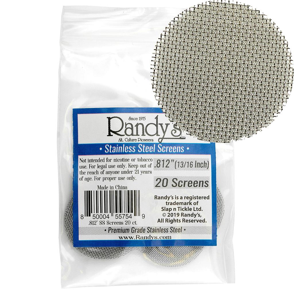 RTL - Randy's Screens - Metal - Stainless Steel 0.812 - 20PK - High Moon Haven