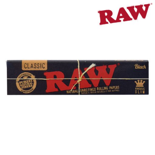 RTL - Raw Black King Size Slim Rolling Papers - High Moon Haven