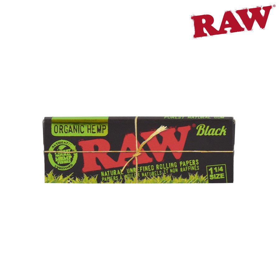 RTL - Raw Black Organic 1 1/4 Rolling Papers - High Moon Haven