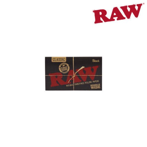 RTL - Raw Black Single Wide Double Window Rolling Papers - High Moon Haven